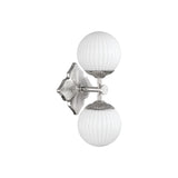 Orly 2-Light Sconce 7.5'' Polished Nickel White