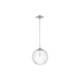 Orly Pendant 14'' Polished Nickel Clear