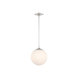 Orly Pendant 14'' Polished Nickel White