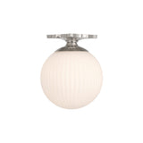 Orly Semi Flush Mount 10'' Polished Nickel White