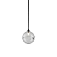 Oro Pendant Light by Vistosi, G9, Finis: Black Nickel, Color: Crystal/Transparent, ,| Casa Di Luce Lighting