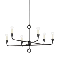 Orson Chandelier - 6-Light - Black Iron by Troy Lighting