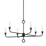 Orson Chandelier - 6-Light - Black Iron by Troy Lighting