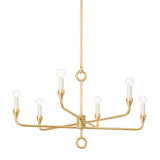 Orson Chandelier - 6-Light - Vintage Gold Leaf by Troy Lighting
