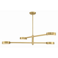 Orson Linear Chandelier 54'' Modern Gold