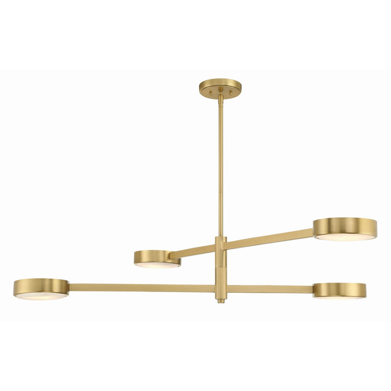 Orson Linear Chandelier 54'' Modern Gold