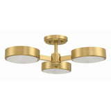 Orson Semi Flush Mount 22.5'' Modern Gold
