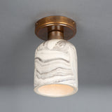 Osier Ceiling Light - Antique Brass