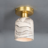 Osier Ceiling Light - Satin Brass