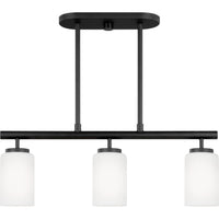 Oslo Linear Chandelier — Midnight Black