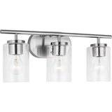 Oslo Wall Sconce — Brushed Nickel with Clear Seeded Glass