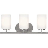 Oslo Wall Sconce — Chrome with Cased Opal Etched Glass