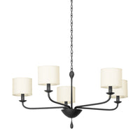 Osmond Chandelier - 5 Light - Black Iron by Troy Lighting