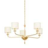 Osmond Chandelier - 5 Light - Vintage Gold Leaf by Troy Lighting