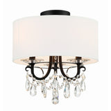 Othello Semi-Flush Mount 14'' Matte Black