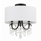Othello Semi-Flush Mount 14'' Matte Black