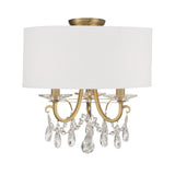 Othello Semi-Flush Mount 14'' Vibrant Gold