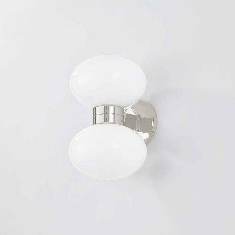 Otsego Wall Sconce Polished Nickel By Hudson Valley Front View