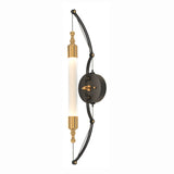 Otto Wall Sconce in Black with Brass Accents by Hubbardton Forge