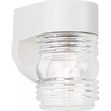 Outdoor Wall Jelly Jar Polycarbonate Outdoor Wall Lantern — White