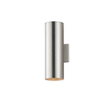 Outpost 2 Light Outdoor Wall Sconce By Maxim Lighting 15 Inch Brushed Aluminum