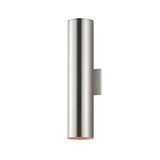 Outpost 2 Light Outdoor Wall Sconce By Maxim Lighting 22 Inch Brushed Aluminum