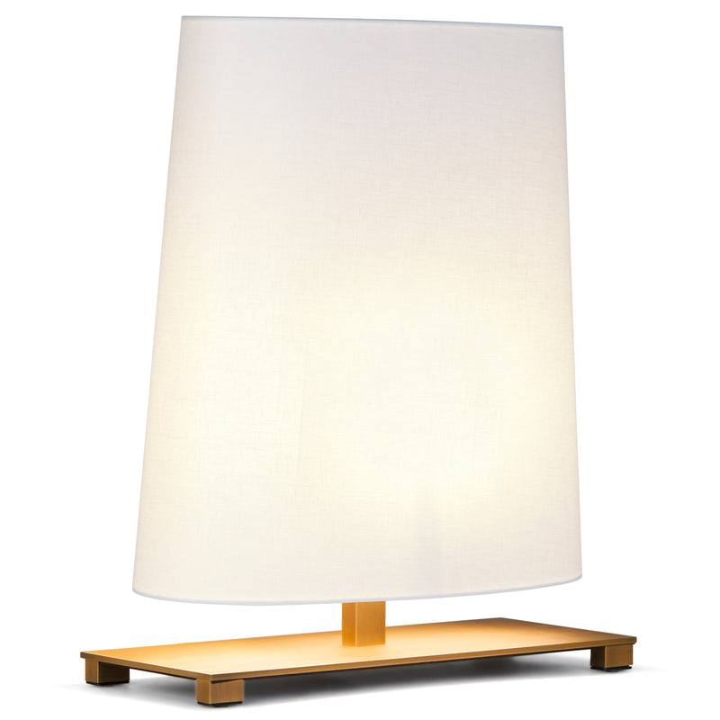 Ovale Table Lamp Small Matt Light Satin Bronze By Contardi