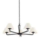 Ozias Chandelier - 5-Light - Black Iron by Troy Lighting