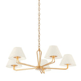 Ozias Chandelier - 5-Light - Vintage Gold Leaf by Troy Lighting