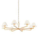 Ozias Chandelier - 8-Light - Vintage Gold Leaf by Troy Lighting