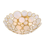 Palla 16'' Antique Gold Semi Flush Mount by Crystorama