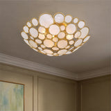 Palla 16'' Antique Gold Semi Flush Mount by Crystorama