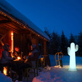 Pancho Floor Lamp - White Rechargeable RGB, in the snow
