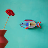 Parrotfish Wall Art, styled in an interior
