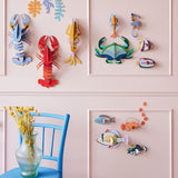 Parrotfish Wall Art, styled in an interior