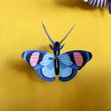 Peacock Butterfly Wall Art, styled in an interior