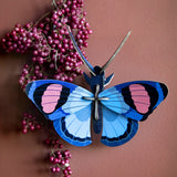 Peacock Butterfly Wall Art, styled in an interior