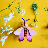 Pink Bee Wall Art, styled in an interior
