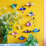 Pink Bee Wall Art, styled in an interior