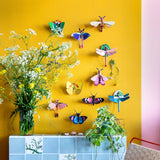 Pink Bee Wall Art, styled in an interior