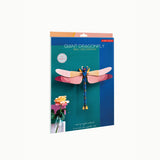 Pink Dragonfly Wall Art, flat-pack packaging