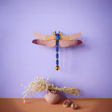 Pink Dragonfly Wall Art, styled in an interior