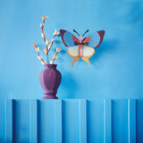 Plum Fringe Butterfly Wall Art, styled in an interior