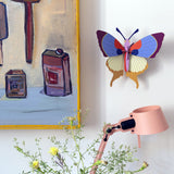 Plum Fringe Butterfly Wall Art, styled in an interior