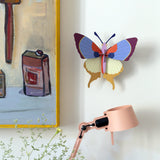 Plum Fringe Butterfly Wall Art, styled in an interior