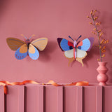 Plum Fringe Butterfly Wall Art, styled in an interior