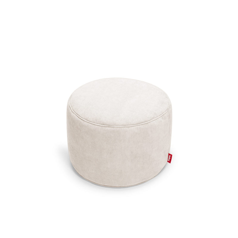 Point Recycled Cord Pouf Ottoman - Cream
