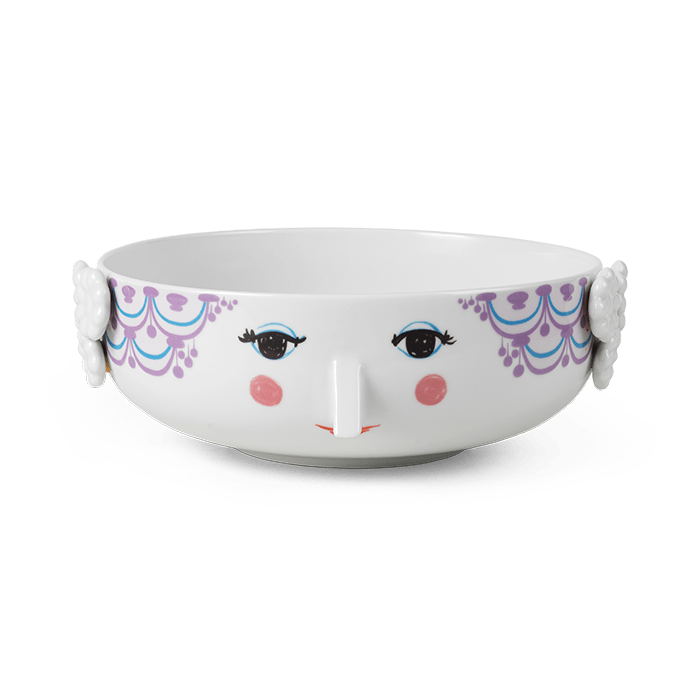 Bjørn Wiinblad Eva Bowl, Purple, Ø: 9.4" By Bjorn Wiinblad