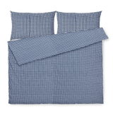 JUNA Bæk&Bølge Duvet Cover Set, Dark Blue/White Queen By JUNA