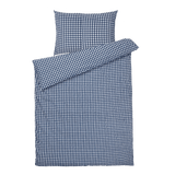JUNA Bæk&Bølge Duvet Cover Set, Dark Blue/White Twin By JUNA